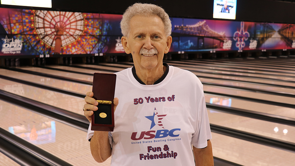 Joe Minarik celebrates 50 years at the USBC Open Championships
